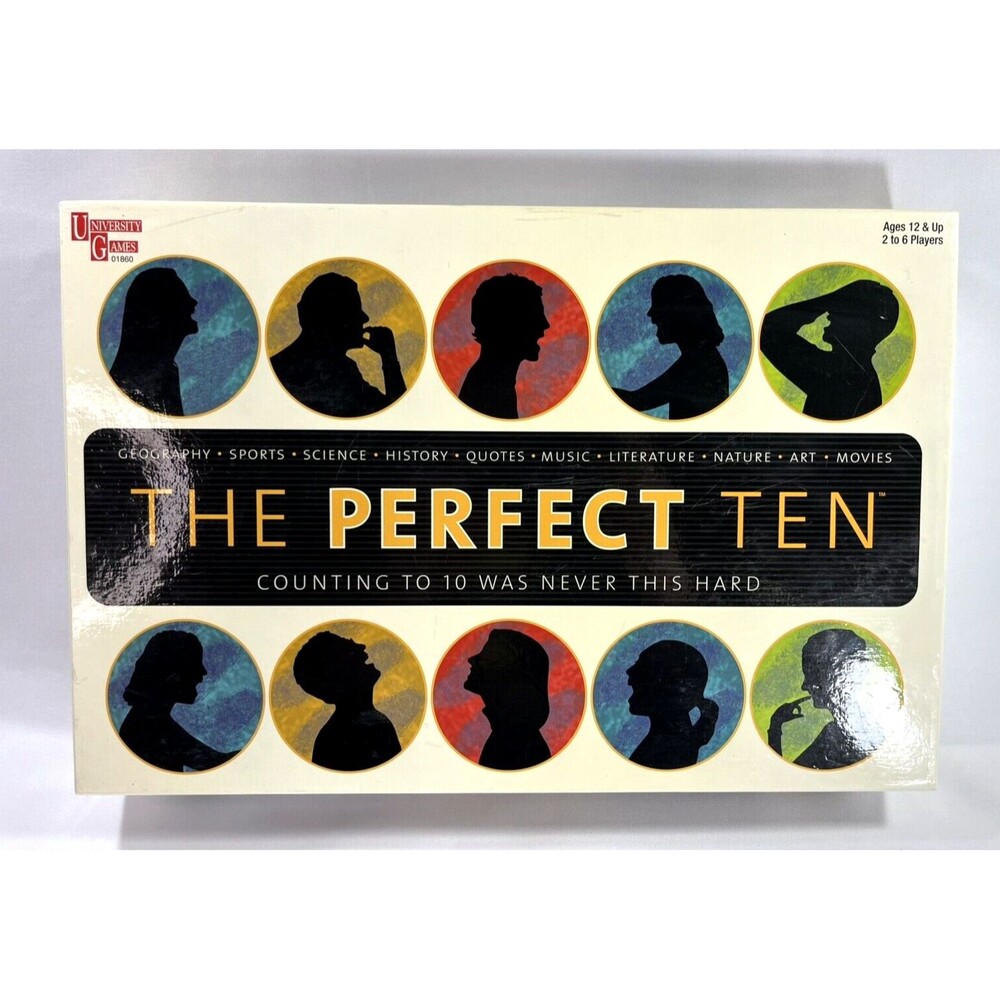 The Perfect Ten 3-D Board Game 2004 University Games Complete